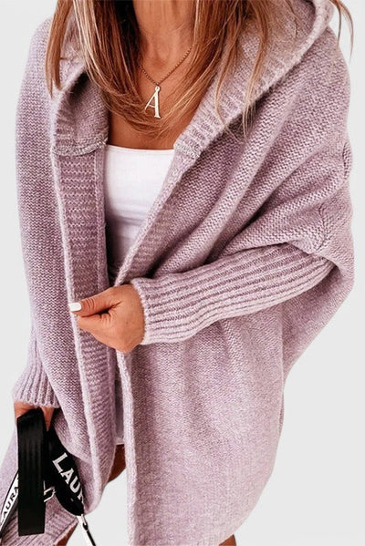 Cárdigan Oversized Lovisa con Capucha de Punto