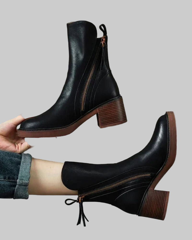 Araceli | Botines de Cuero Elegantes