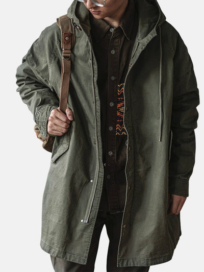 RAGNAR | Chaqueta Vintage Militar con Capucha