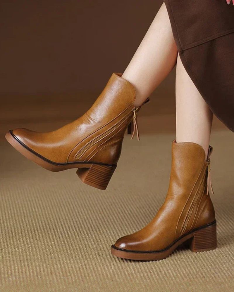 Araceli | Botines de Cuero Elegantes