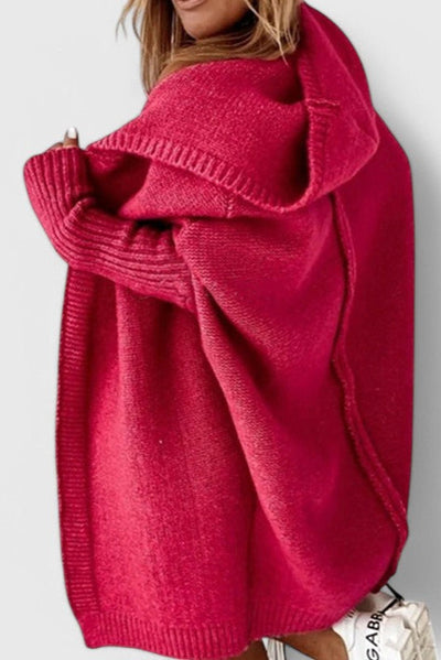 Cárdigan Oversized Lovisa con Capucha de Punto