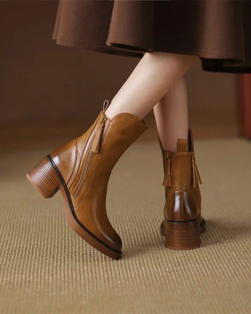 Araceli | Botines de Cuero Elegantes