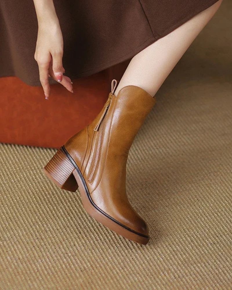 Araceli | Botines de Cuero Elegantes
