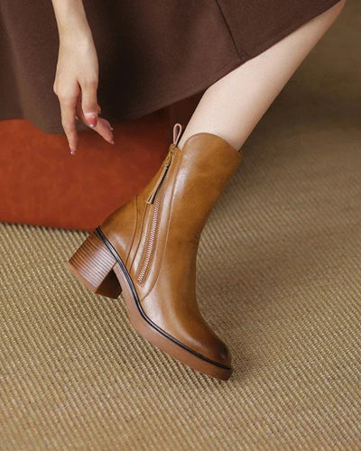Araceli | Botines de Cuero Elegantes