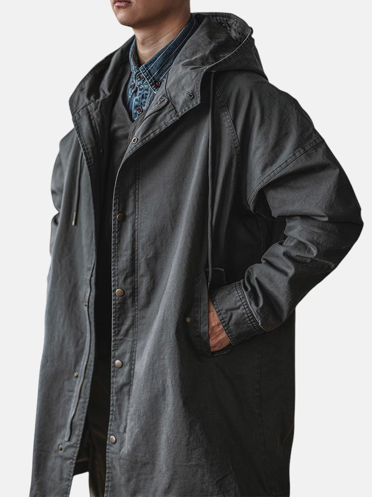 RAGNAR | Chaqueta Vintage Militar con Capucha