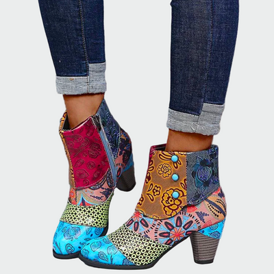 Adriana | Botas Ortopédicas Impermeables con Diseño Boho