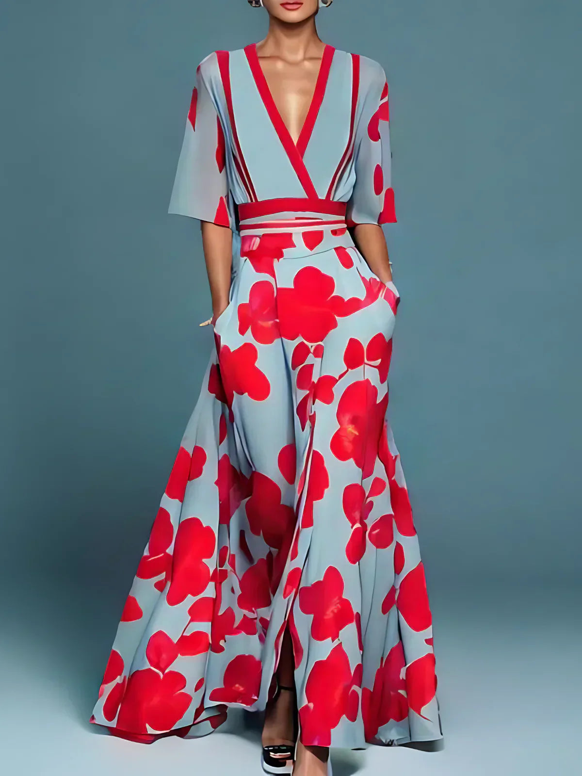 Elia™ | Vestido elegante con estampado floral