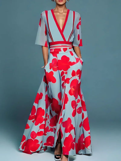 Elia™ | Vestido elegante con estampado floral