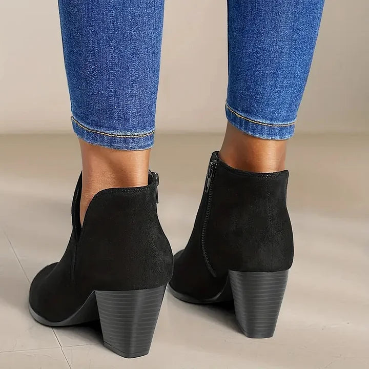 Bruna™ | Botines con Tacón Ancho