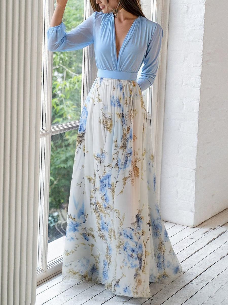 Yael™ | Vestido maxi floral vibrante