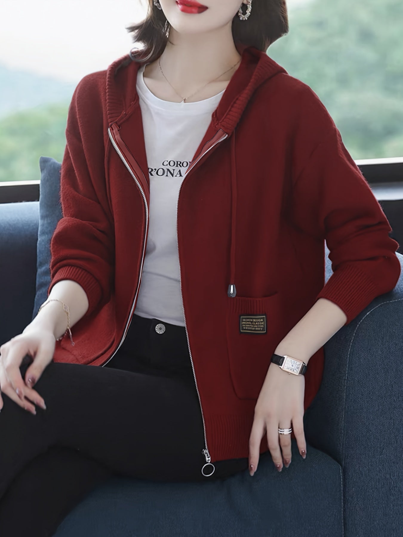 Borgoña™ | Chaqueta con Capucha