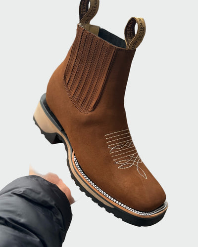 Ana | Elegantes y Duraderas Botas de Cowboy de Piel Marrón