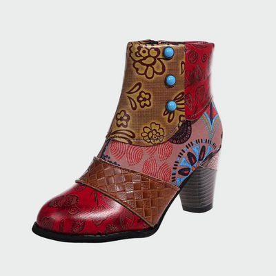 Adriana | Botas Ortopédicas Impermeables con Diseño Boho