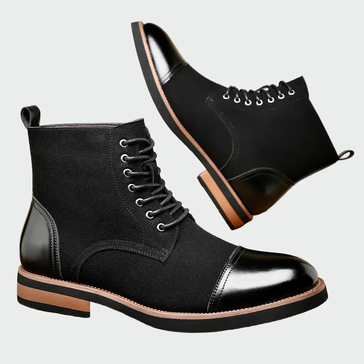 Álvaro | Elegantes Botines Oxford de Cuero para Hombre