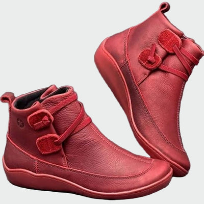 Zoe | Botines Ortopédicos de Cuero de Alta Calidad con Soporte