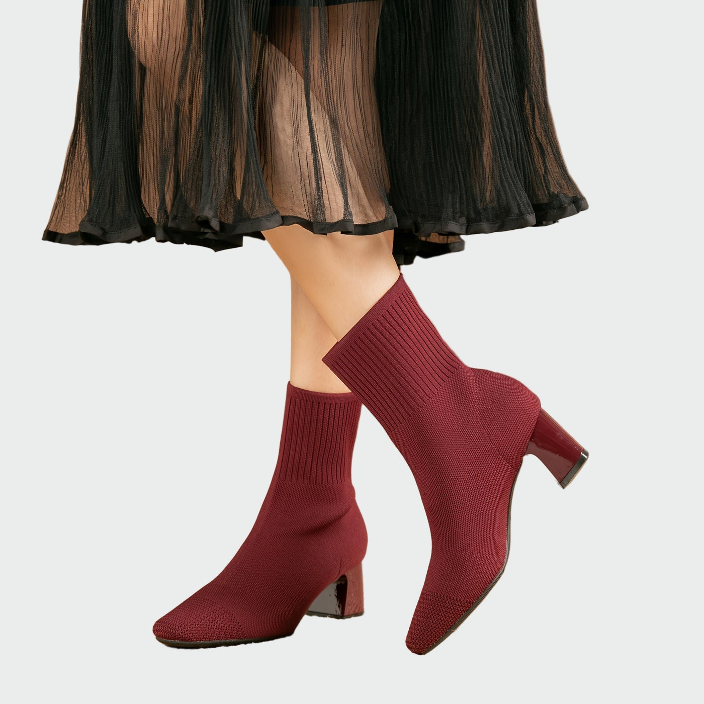Alejandra | Botas Ortopédicas Tejidas en Suave Tono Beige