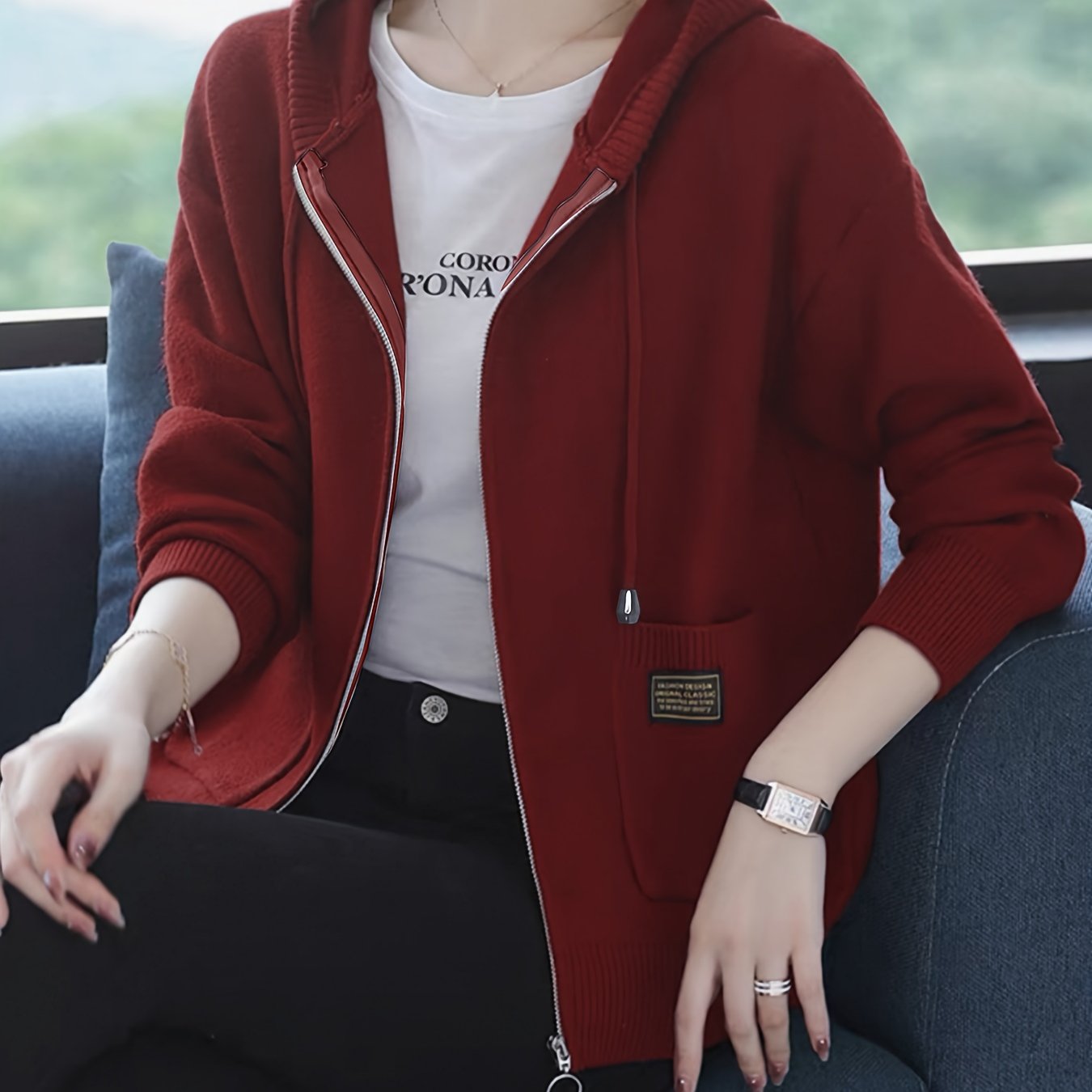 Borgoña™ | Chaqueta con Capucha