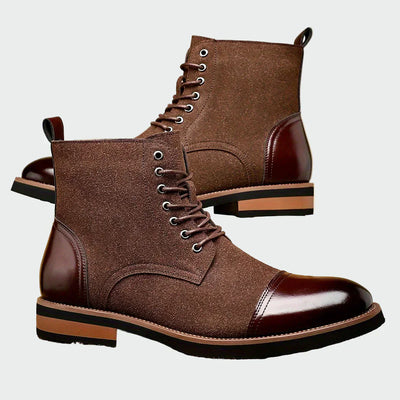 Álvaro | Elegantes Botines Oxford de Cuero para Hombre