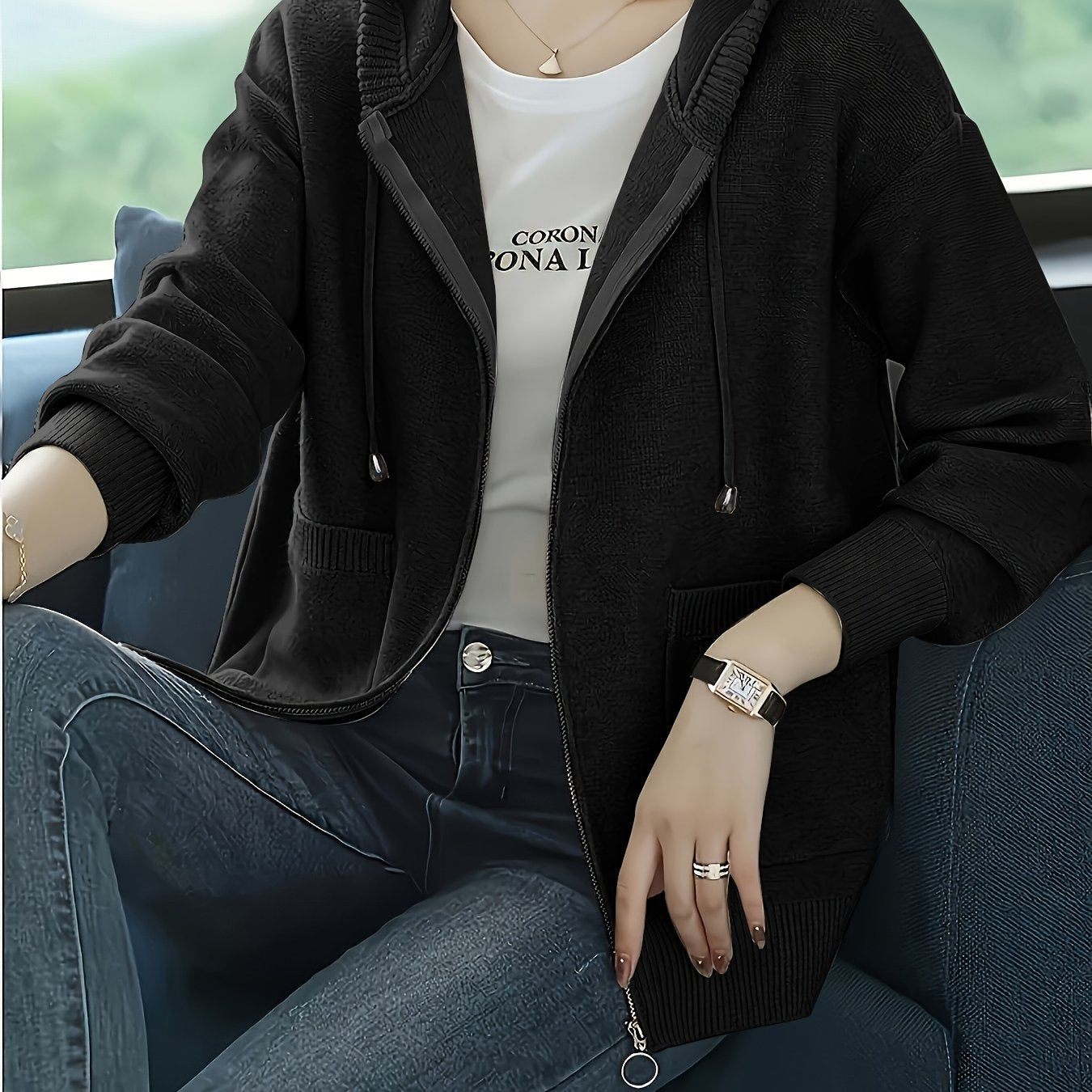 Borgoña™ | Chaqueta con Capucha