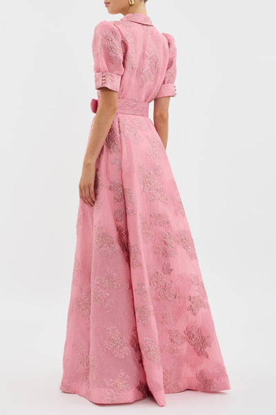Maya™ | Vestido con mangas abullonadas cortas