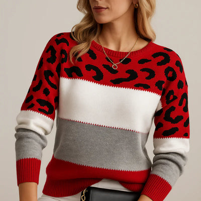 Rosa | Suéter Casual con Diseño de Leopardo