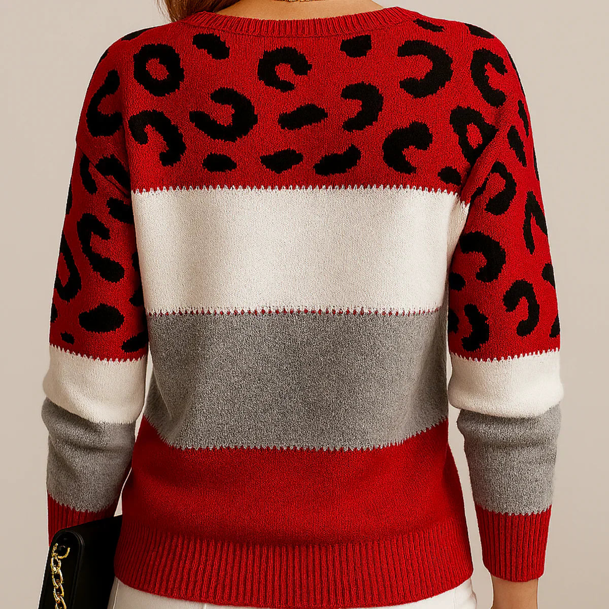 Rosa | Suéter Casual con Diseño de Leopardo