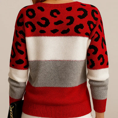 Rosa | Suéter Casual con Diseño de Leopardo