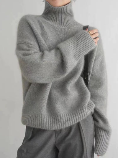 Gabriela | Suéter de cachemira con cuello alto