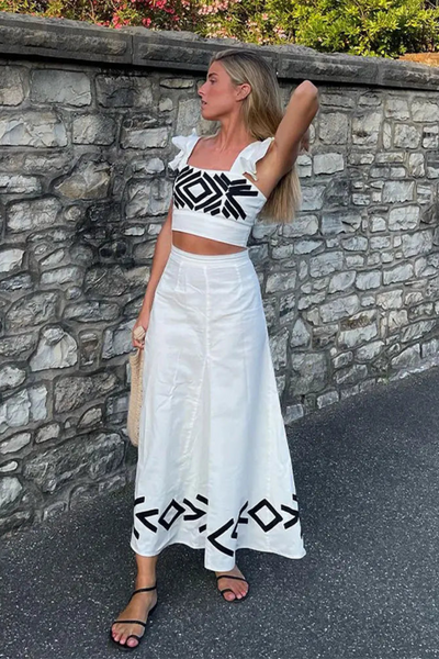 LEONOR | Conjunto de top y falda