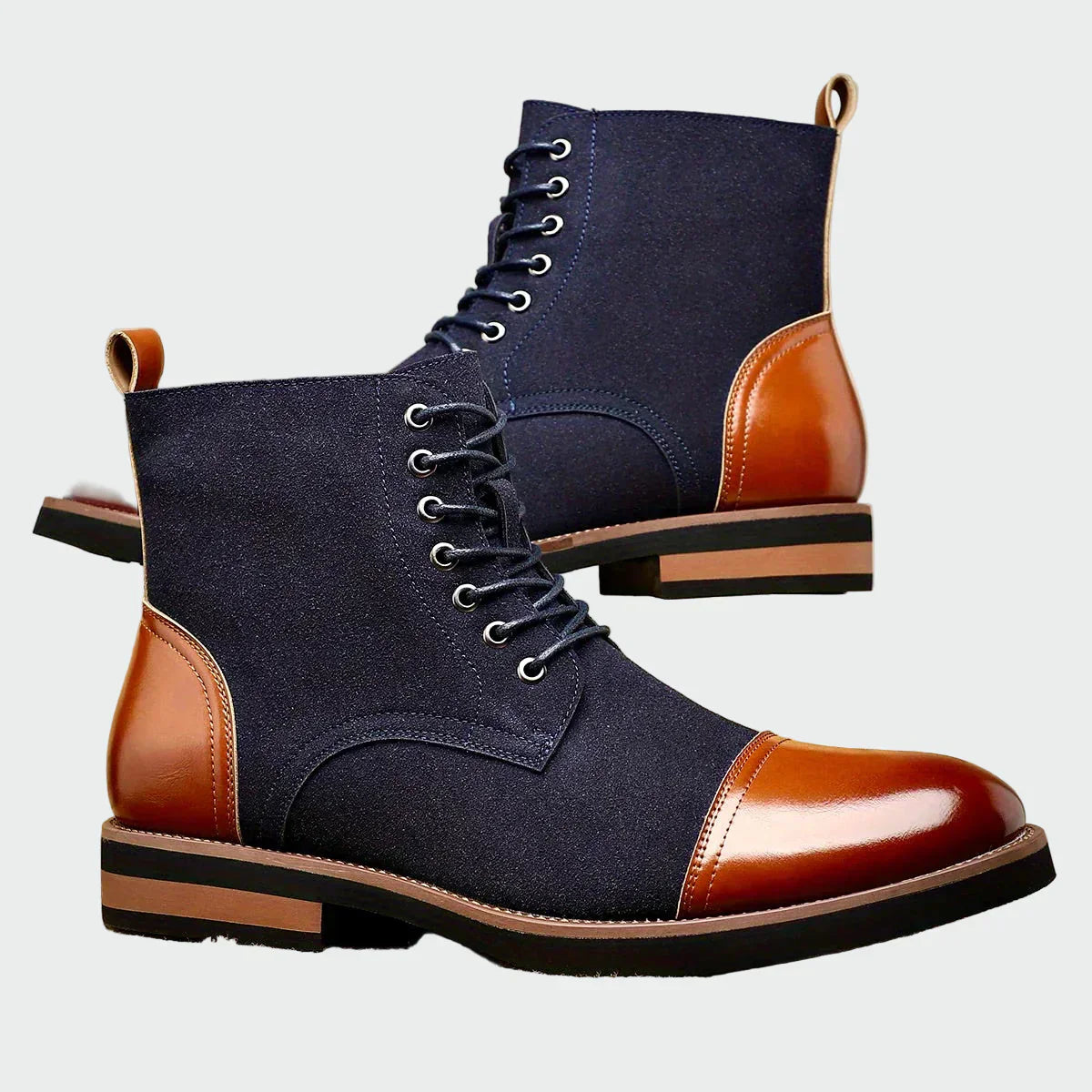 Álvaro | Elegantes Botines Oxford de Cuero para Hombre