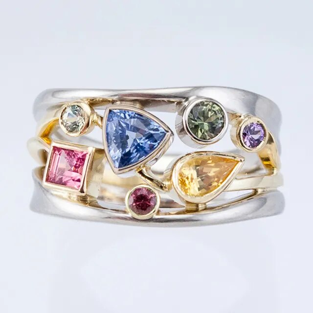 Anillo Vintage con Zircón Bunter