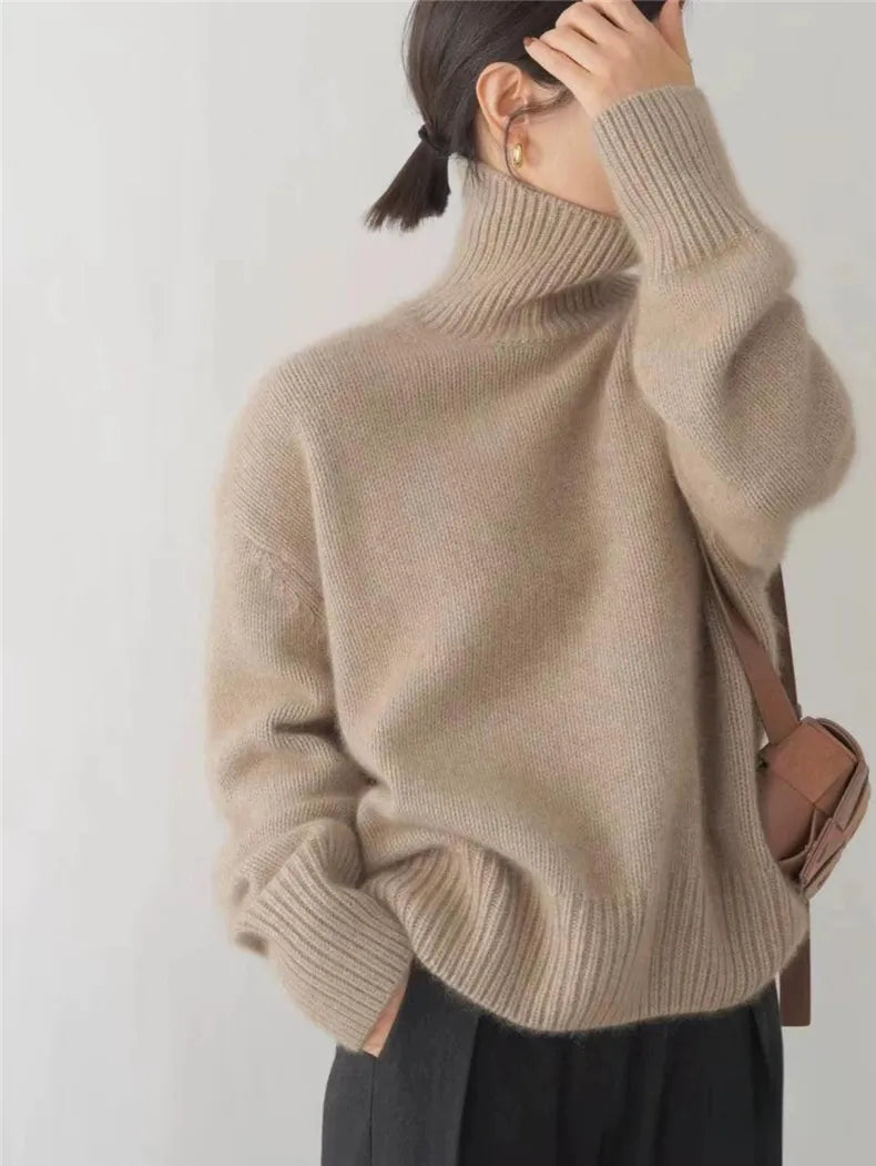Gabriela | Suéter de cachemira con cuello alto