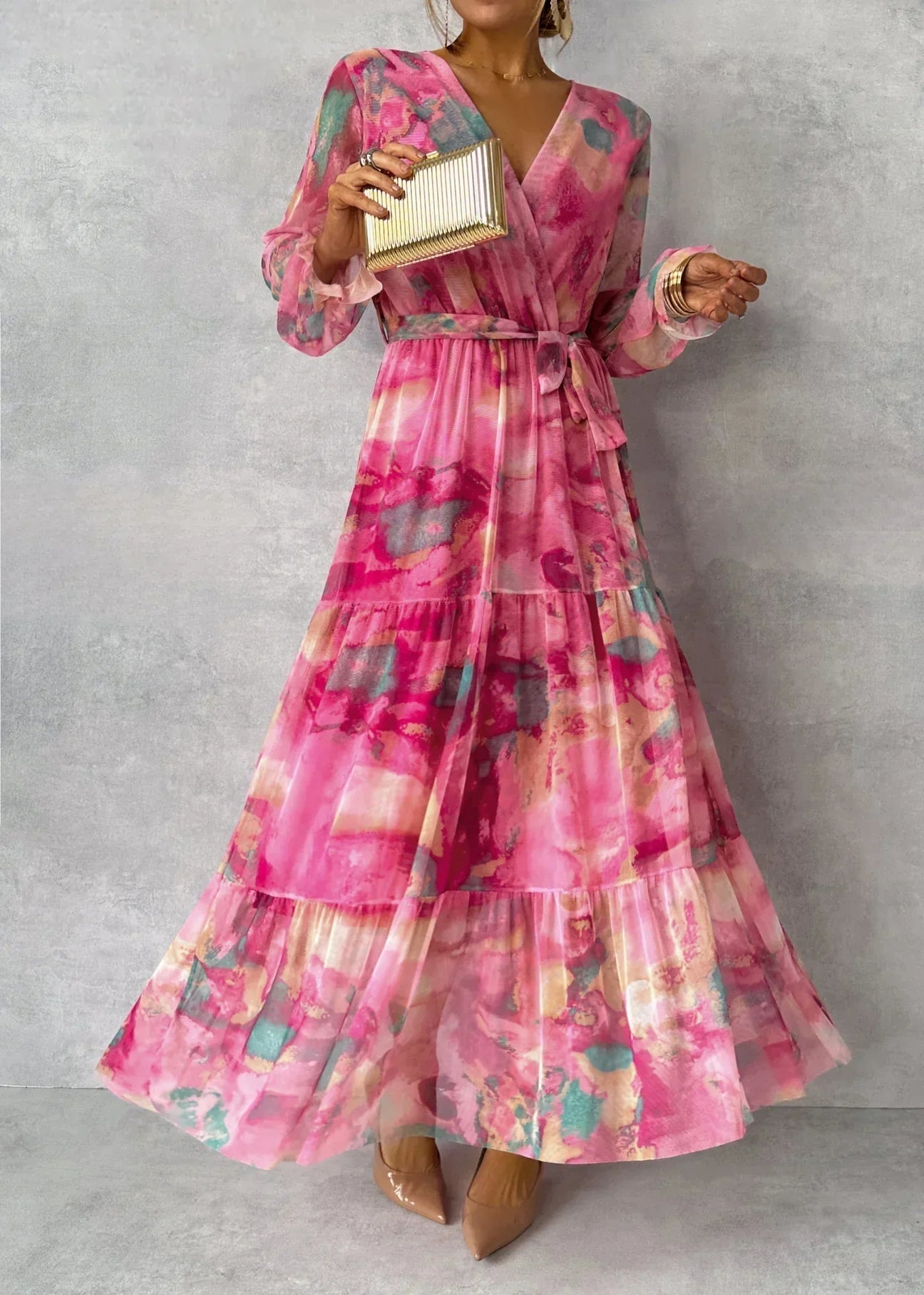 Daphna™ | Vestido envolvente floral