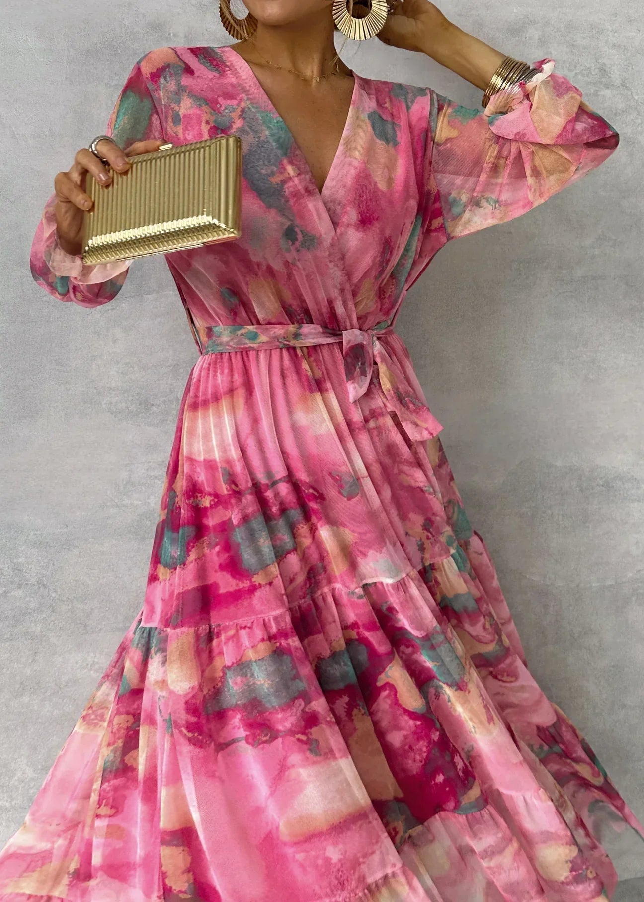 Daphna™ | Vestido envolvente floral