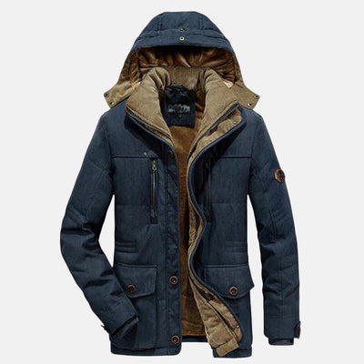 Rafael | Chaqueta de Invierno con Forro de Fleece y Capucha