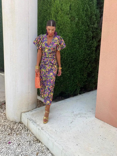 Lía™ | Vestido de mangas abullonadas