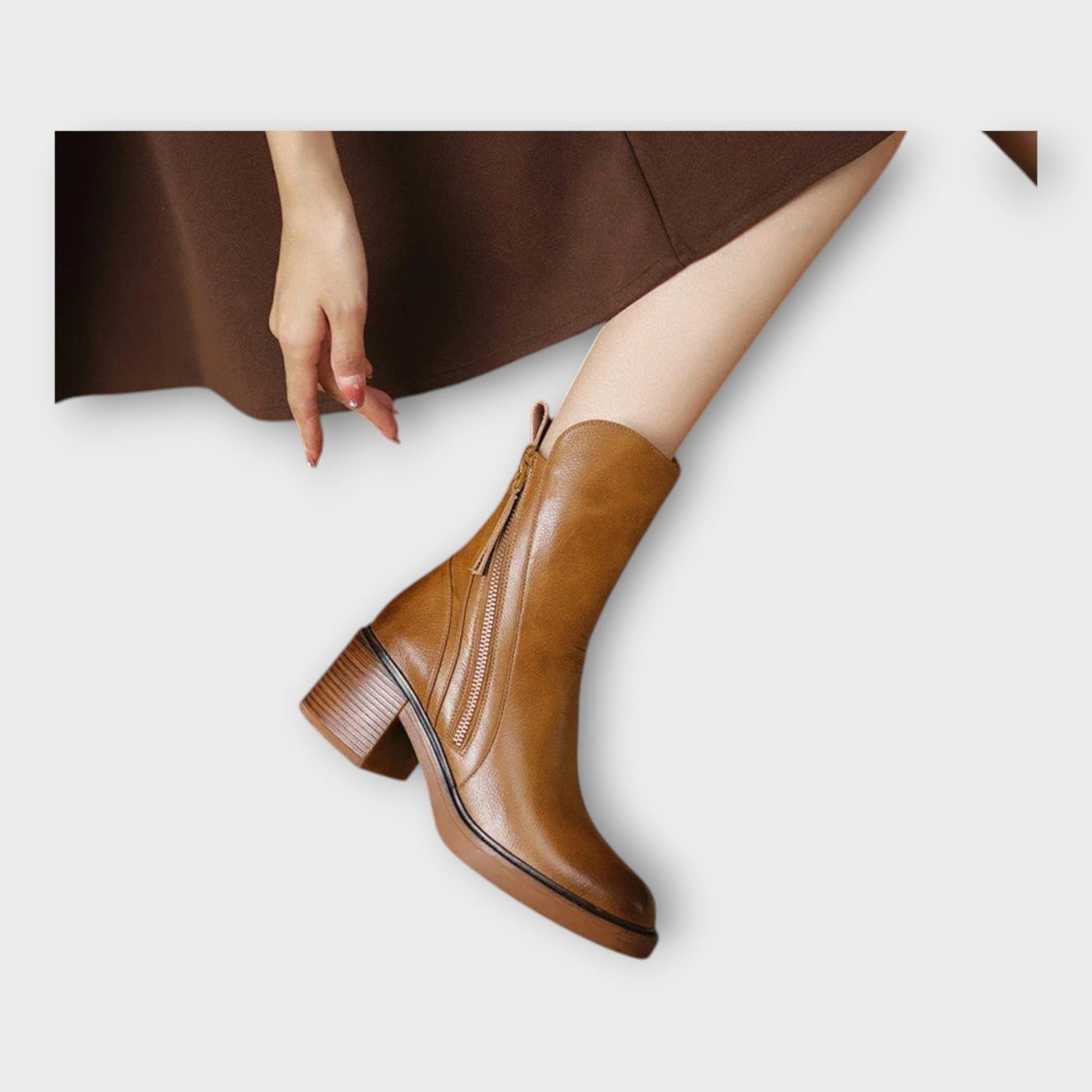 Ángela | Botines Elegantes con Detalle de Cierre