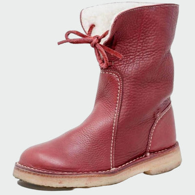 Alba | Botines de Cuero Impermeables con Aislamiento de Lana