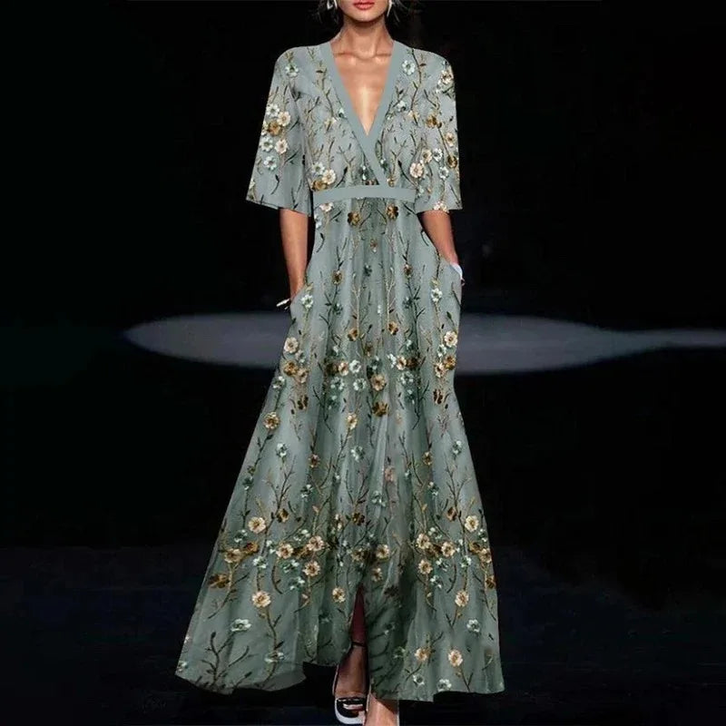 Elia™ | Vestido elegante con estampado floral