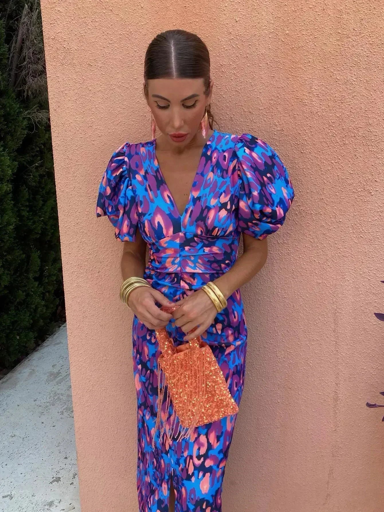 Lía™ | Vestido de mangas abullonadas