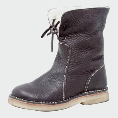 Alba | Botines de Cuero Impermeables con Aislamiento de Lana