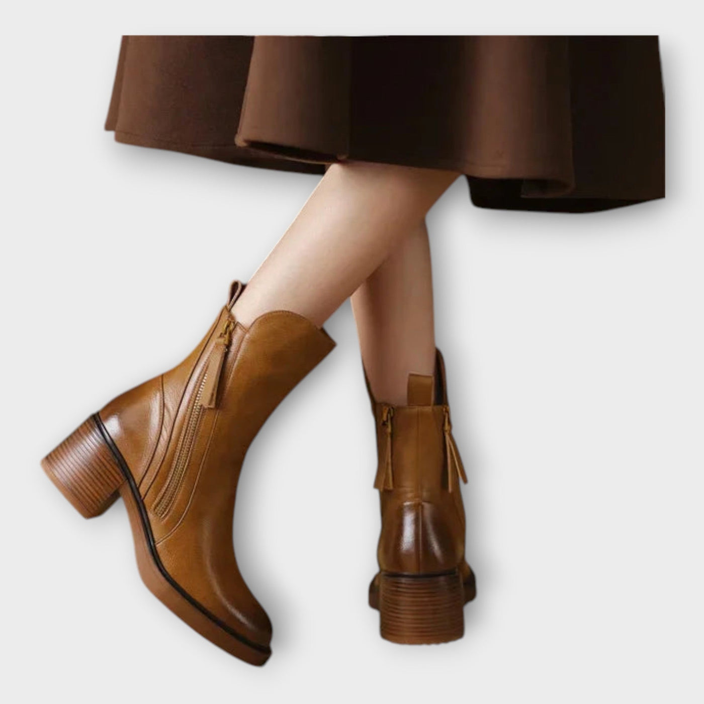 Ángela | Botines Elegantes con Detalle de Cierre