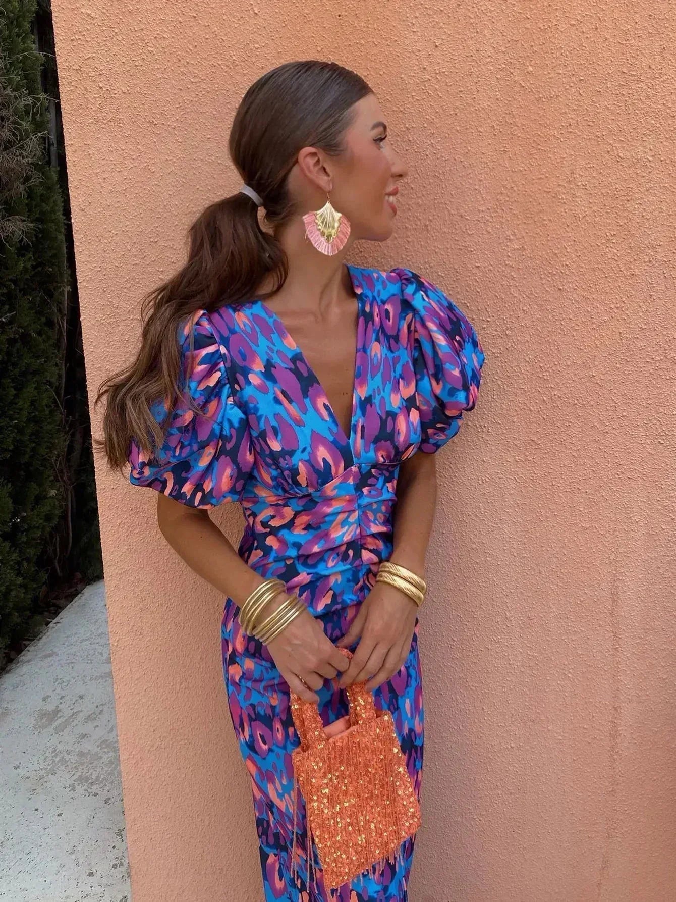 Lía™ | Vestido de mangas abullonadas