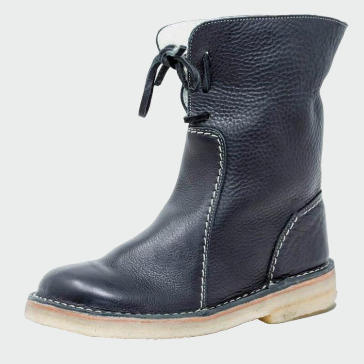 Alba | Botines de Cuero Impermeables con Aislamiento de Lana