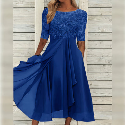 Lía™ | Vestido midi de encaje elegante