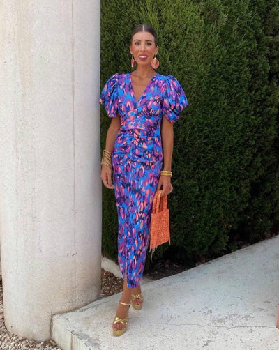 Lía™ | Vestido de mangas abullonadas