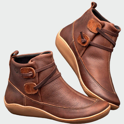 Zoe | Botines Ortopédicos de Cuero de Alta Calidad con Soporte