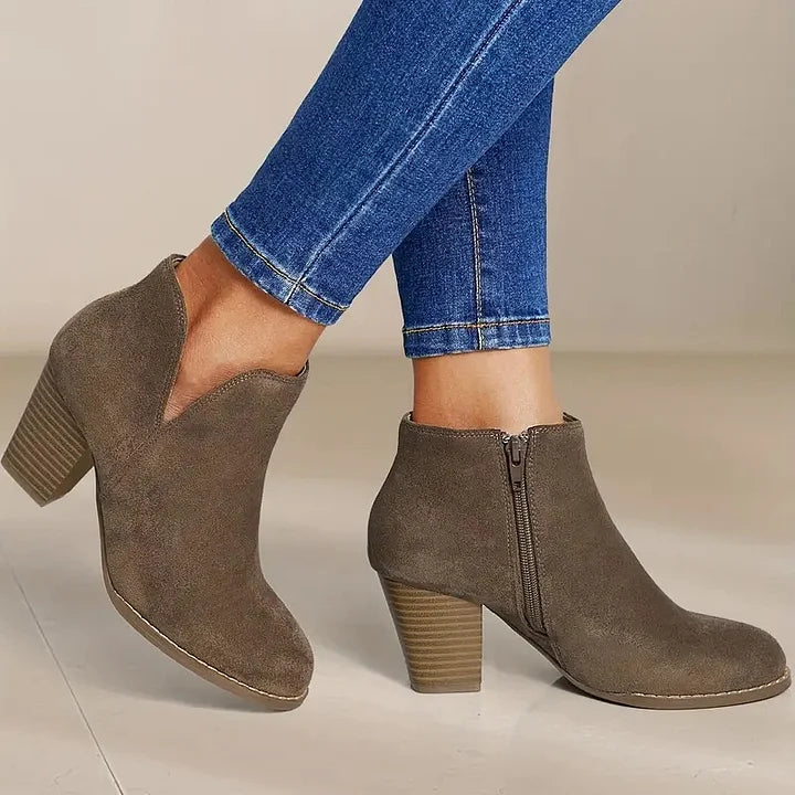 Bruna™ | Botines con Tacón Ancho
