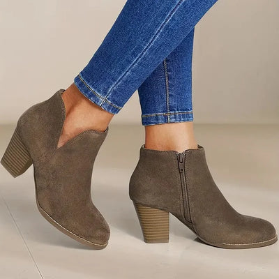 Bruna™ | Botines con Tacón Ancho