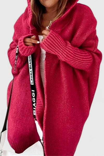 Cárdigan Oversized Lovisa con Capucha de Punto